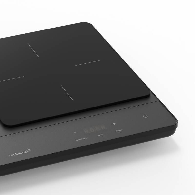 Bếp Điện Từ Đ&ocirc;i Locknlock Dual Induction Cooktop Mặt K&iacute;nh Ceramic Cao Cấp Với 10 C&ocirc;ng Suất Nấu EJI347BLK - M&agrave;u đen, , large image number null